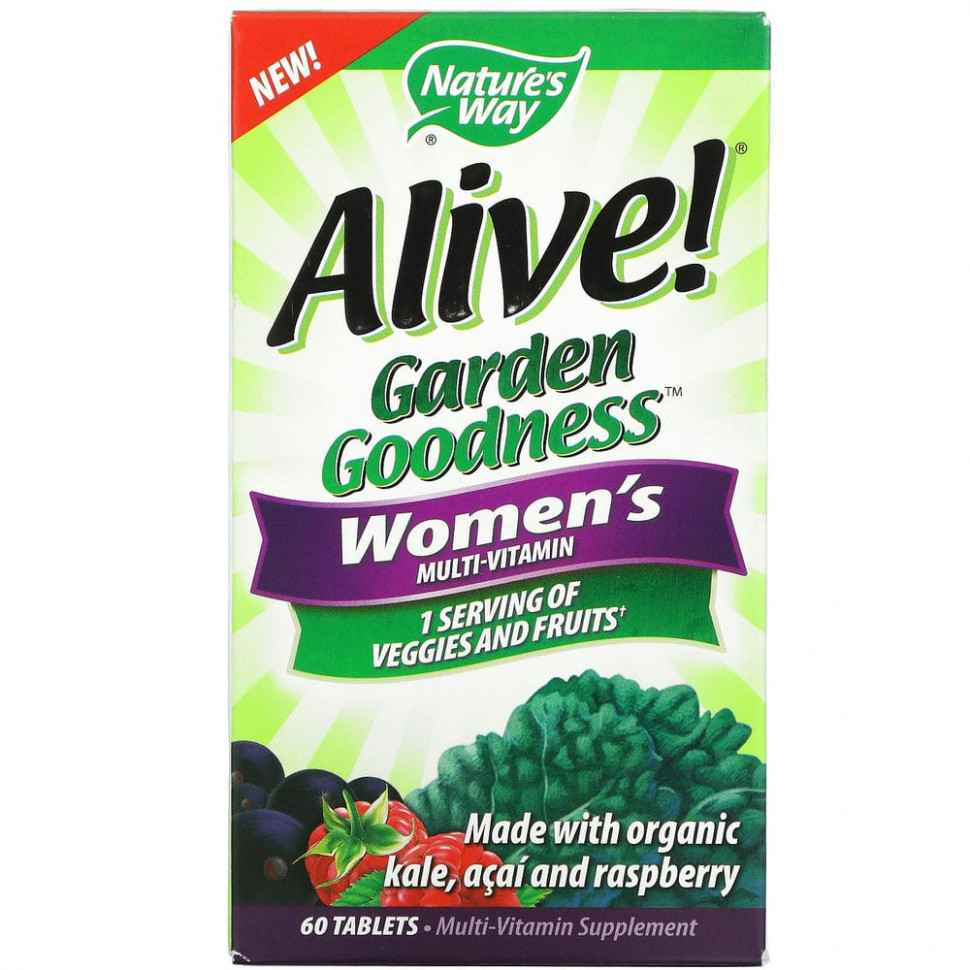   Nature's Way, Alive! Garden Goodness,   , 60     -     -,    