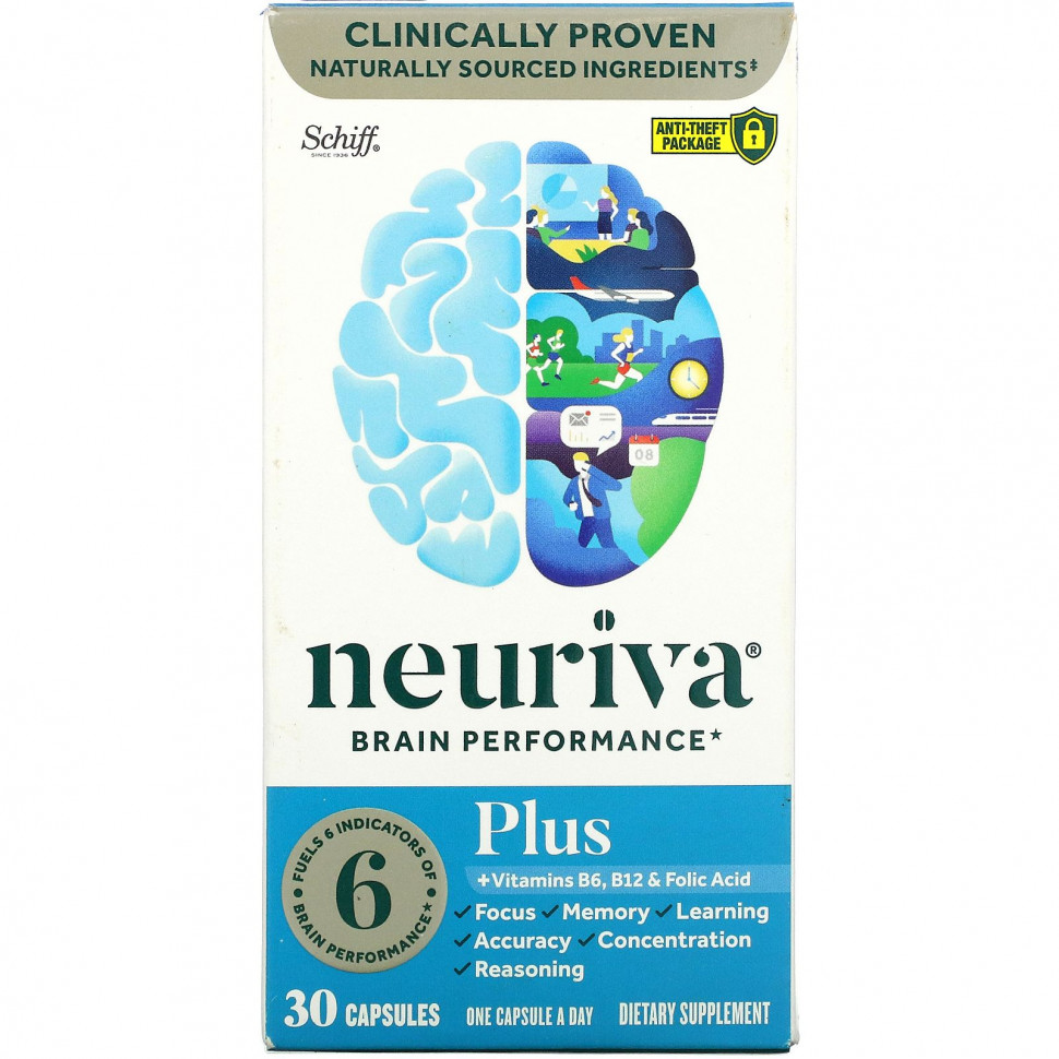   Schiff, Neuriva Brain Performance Plus, 30 Capsules    -     -,    