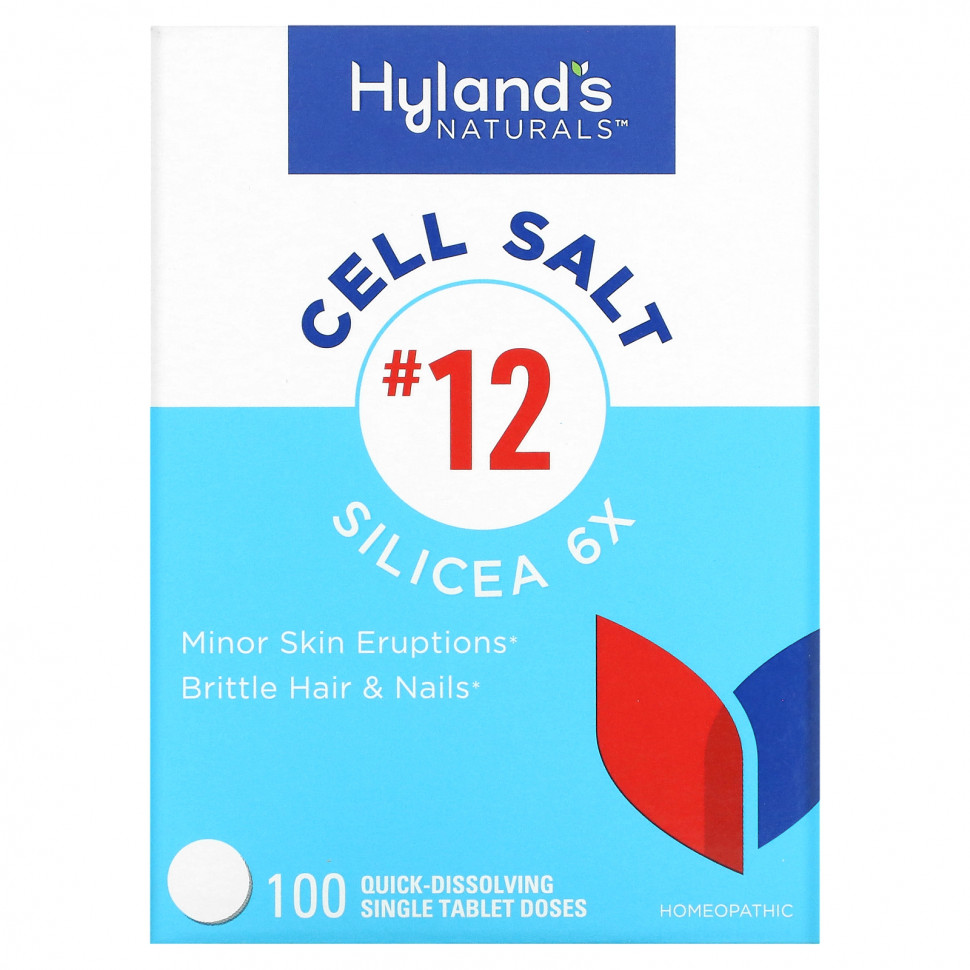   Hyland's, Cell Salt # 12, Silicea 6X, 100      -     -,    