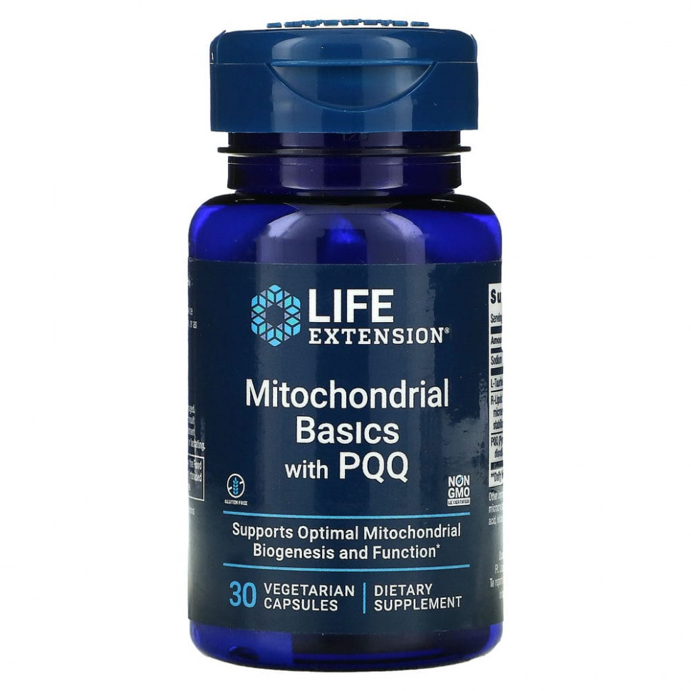   Life Extension, Mitochondrial Basics  PQQ, 30     -     -,    