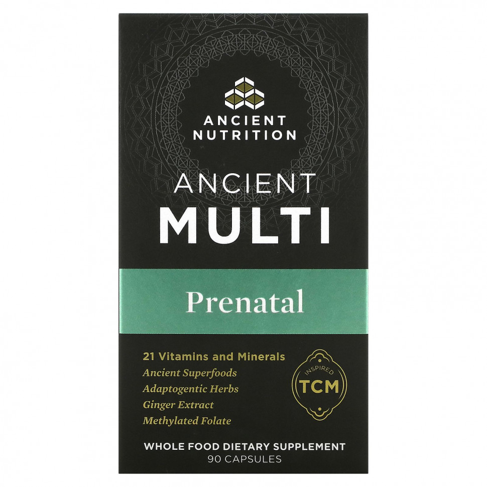   Dr. Axe / Ancient Nutrition, Ancient Multi Prenatal, 90     -     -,    