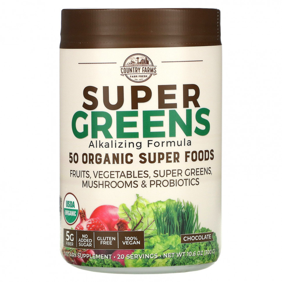   Country Farms, Super Greens,    ,   , 300  (10,6 )    -     -,    