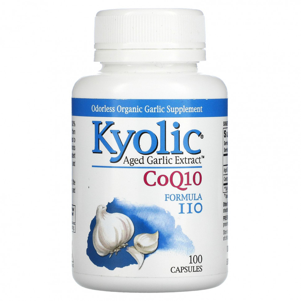   Kyolic, Aged Garlic Extract, CoQ10,  110, 100     -     -,    