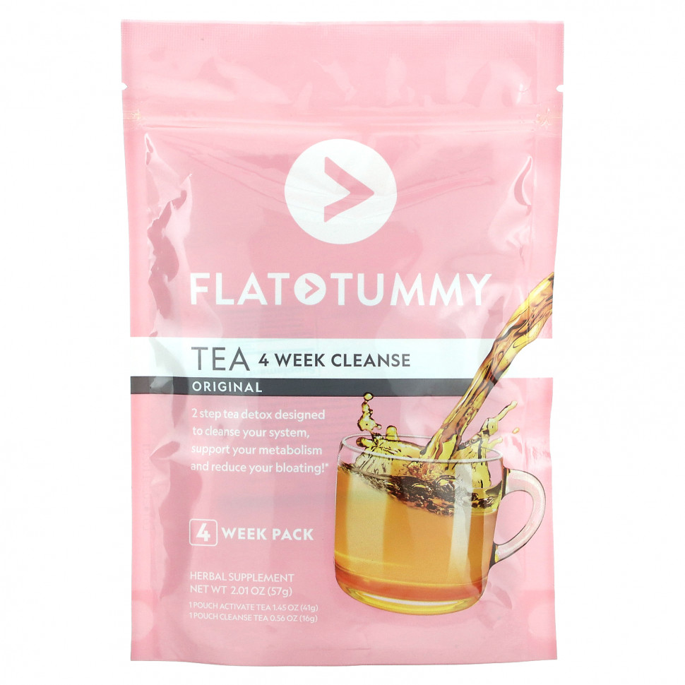   Flat Tummy, Tea, 4 Week Cleanse, Original, 57  (2,01 )    -     -,    