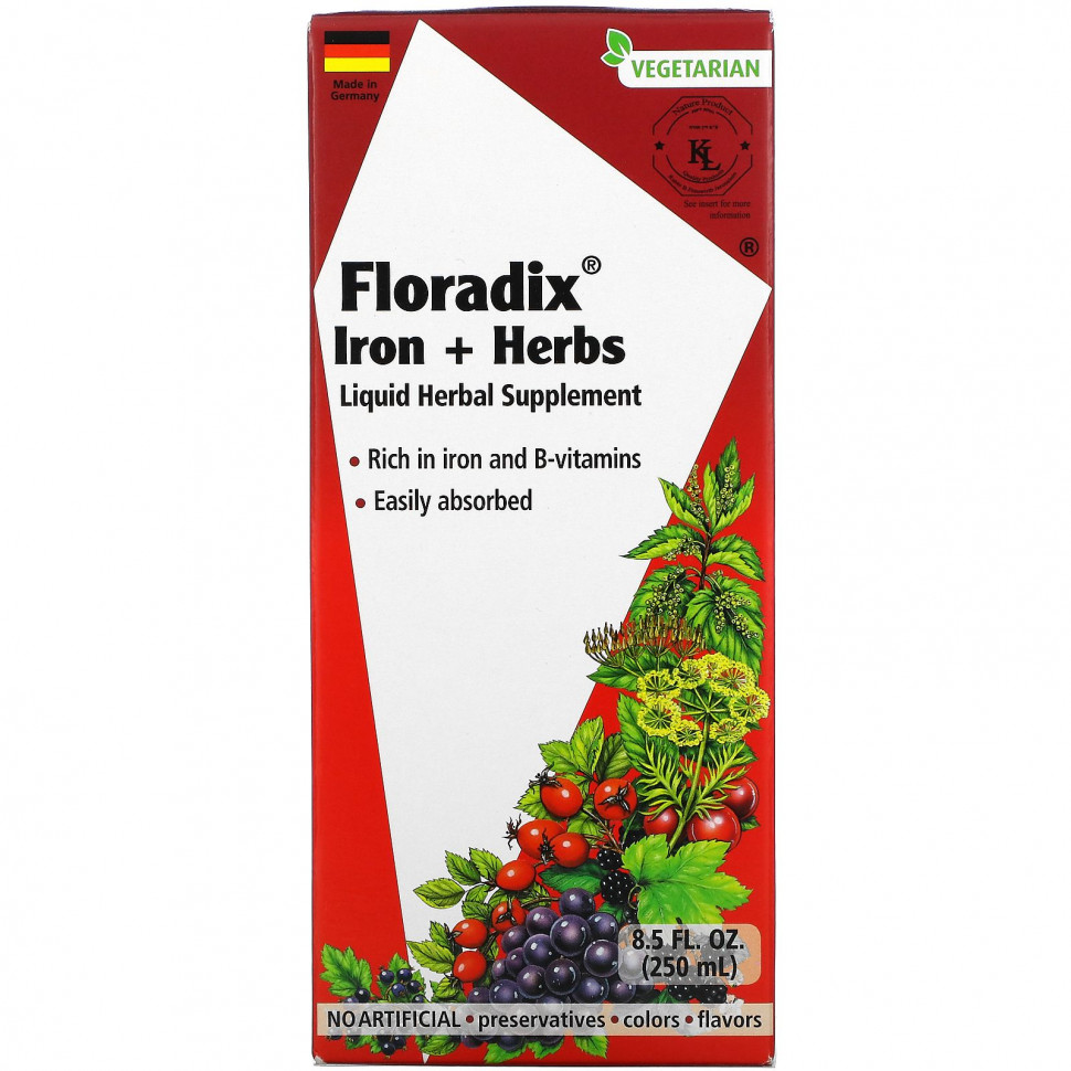   Gaia Herbs, Floradix,   ,   , 250  (8,5 . )    -     -,    