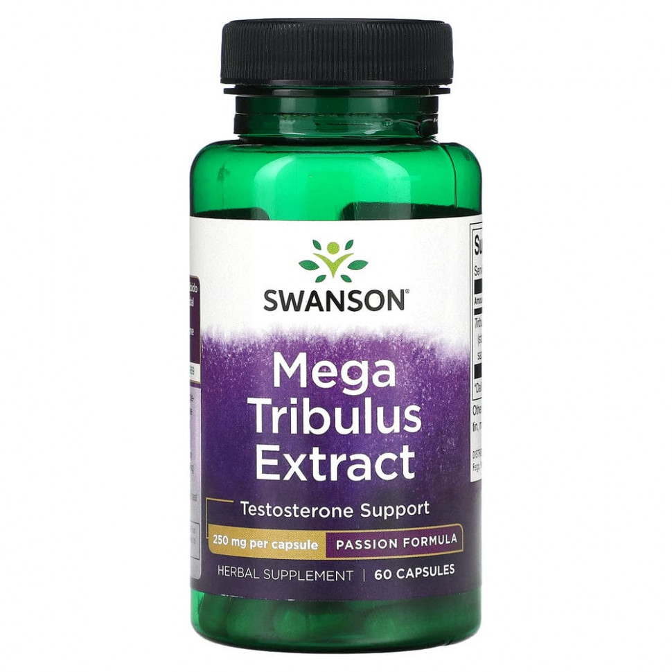   Swanson,  Mega Tribulus, 250 , 60     -     -,    