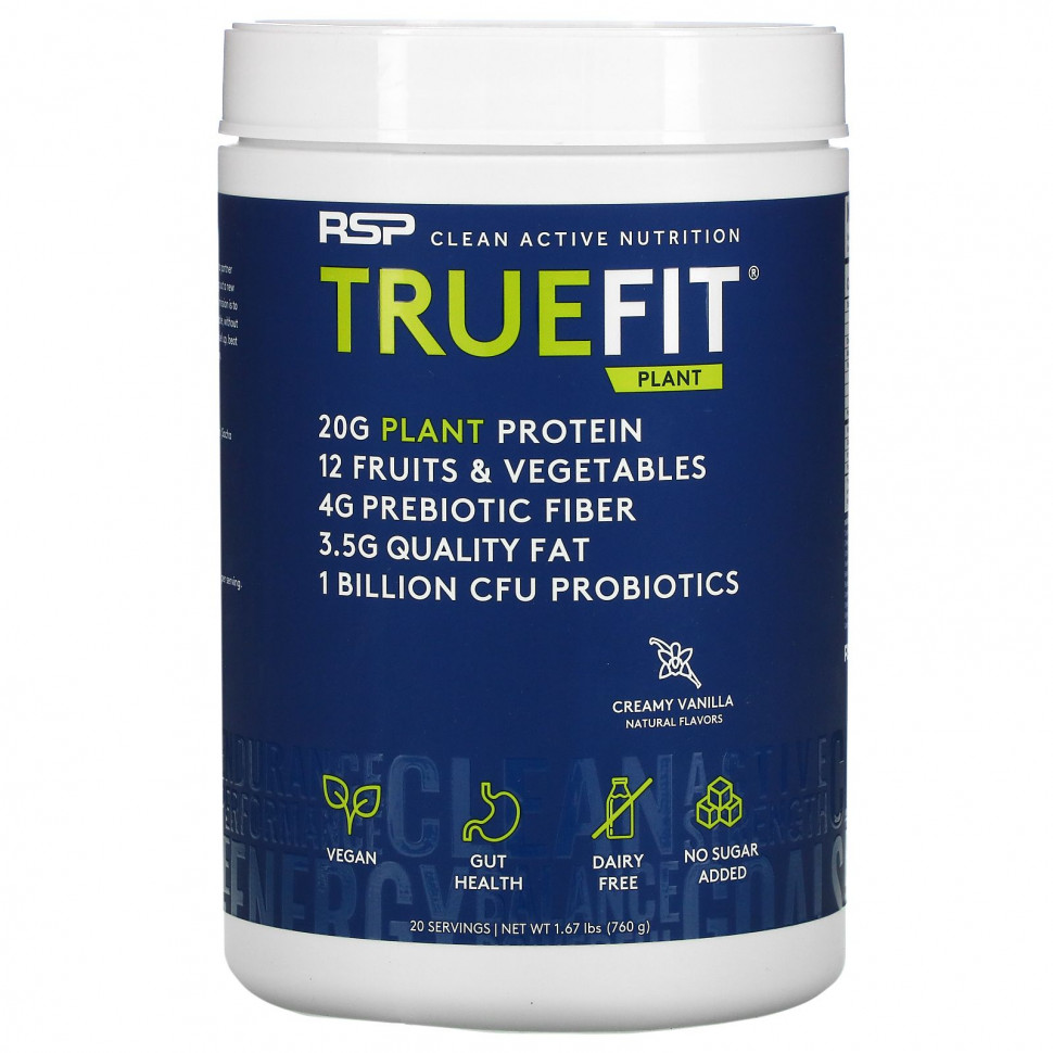   RSP Nutrition, TrueFit Plant Protein Shake,  , -, 1,67  (760 )    -     -,    