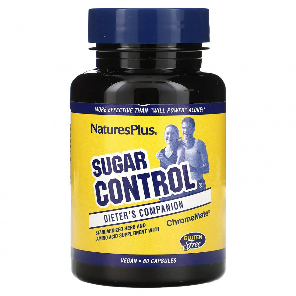   NaturesPlus, Sugar Control, Dieter's Companion, 60     -     -,    