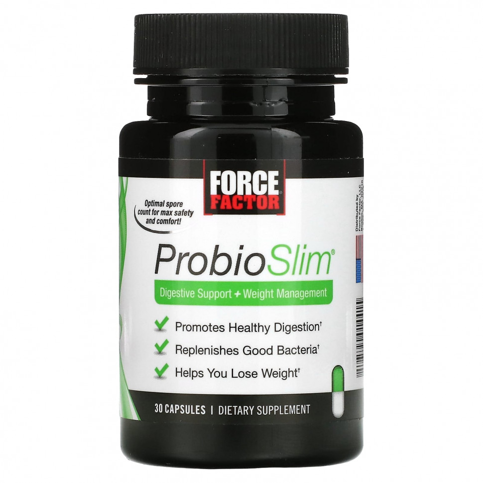   Force Factor, ProbioSlim,   +  , 30     -     -,    