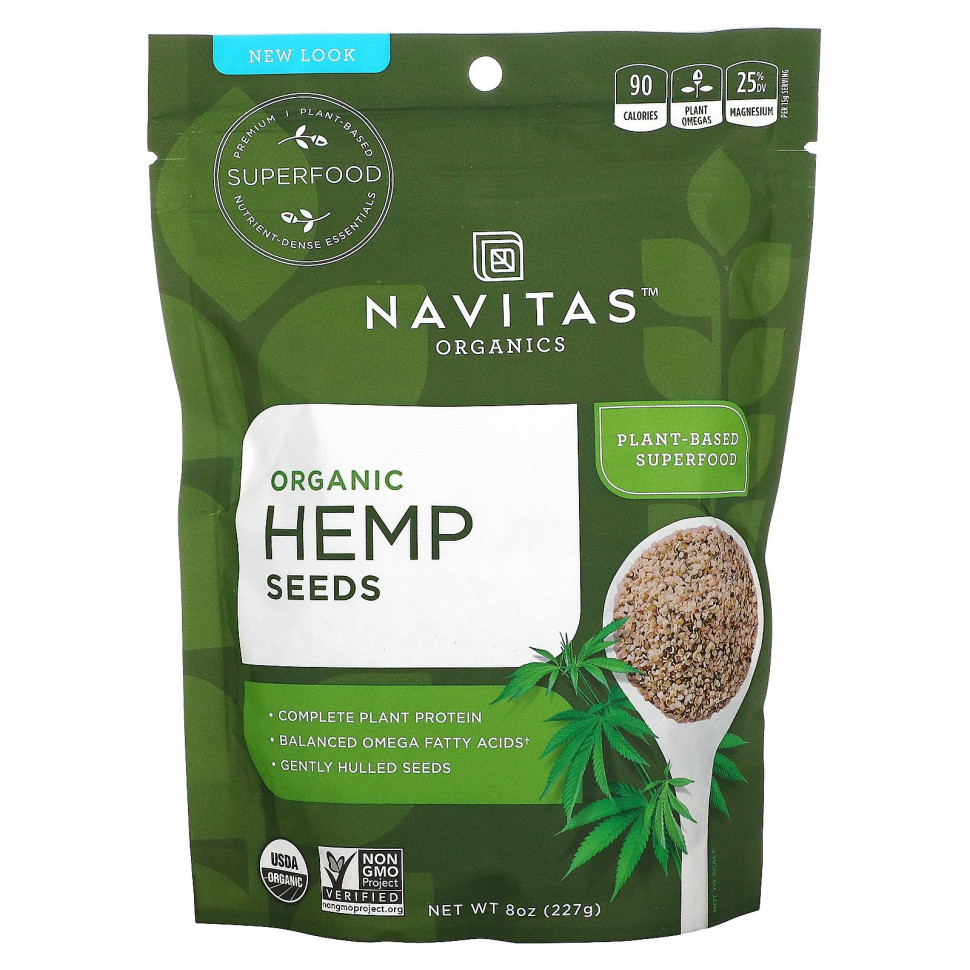   Navitas Organics, Organic Hemp Seeds (  ), 227  (8 )    -     -,    