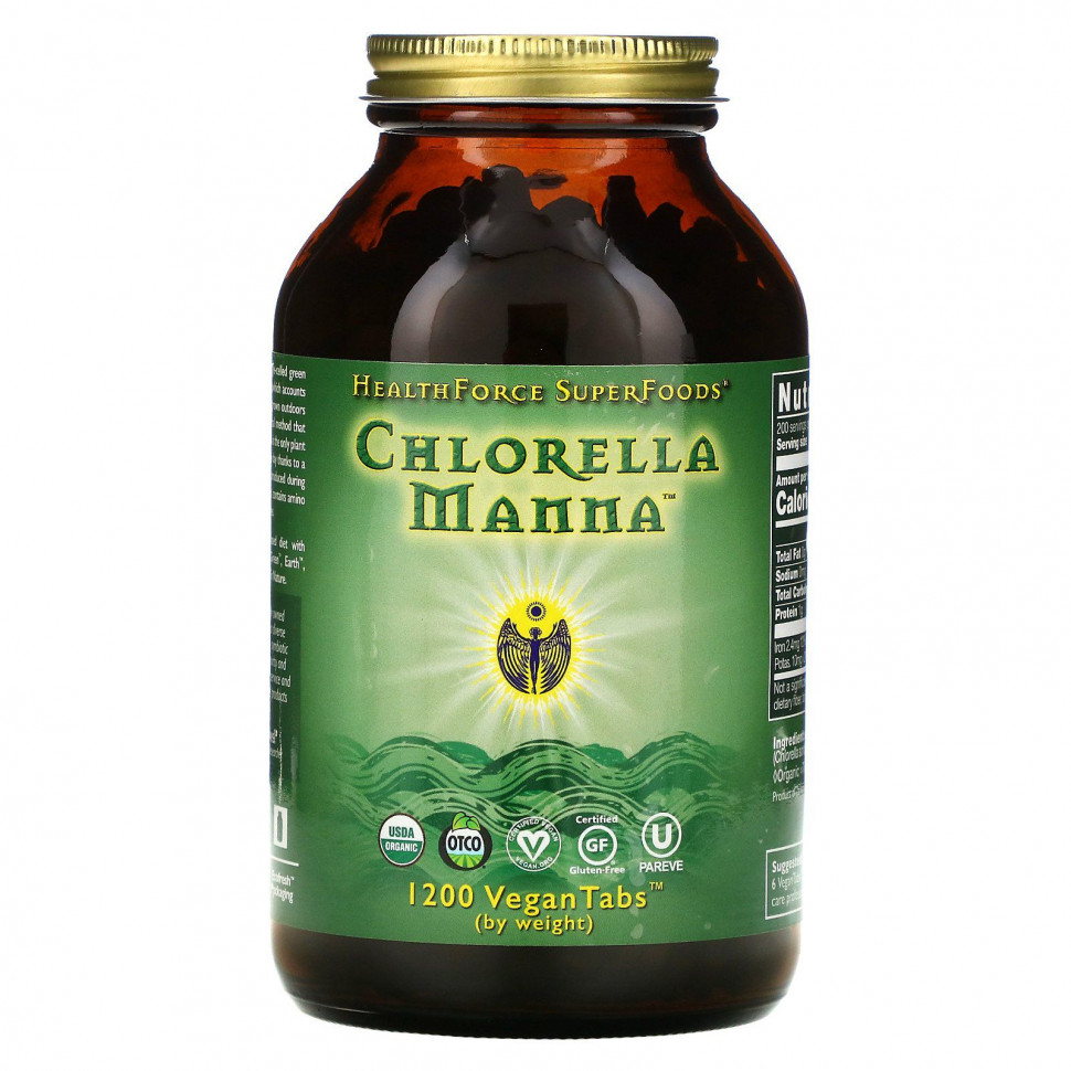   HealthForce Superfoods, Chlorella Manna,   , 1200      -     -,    