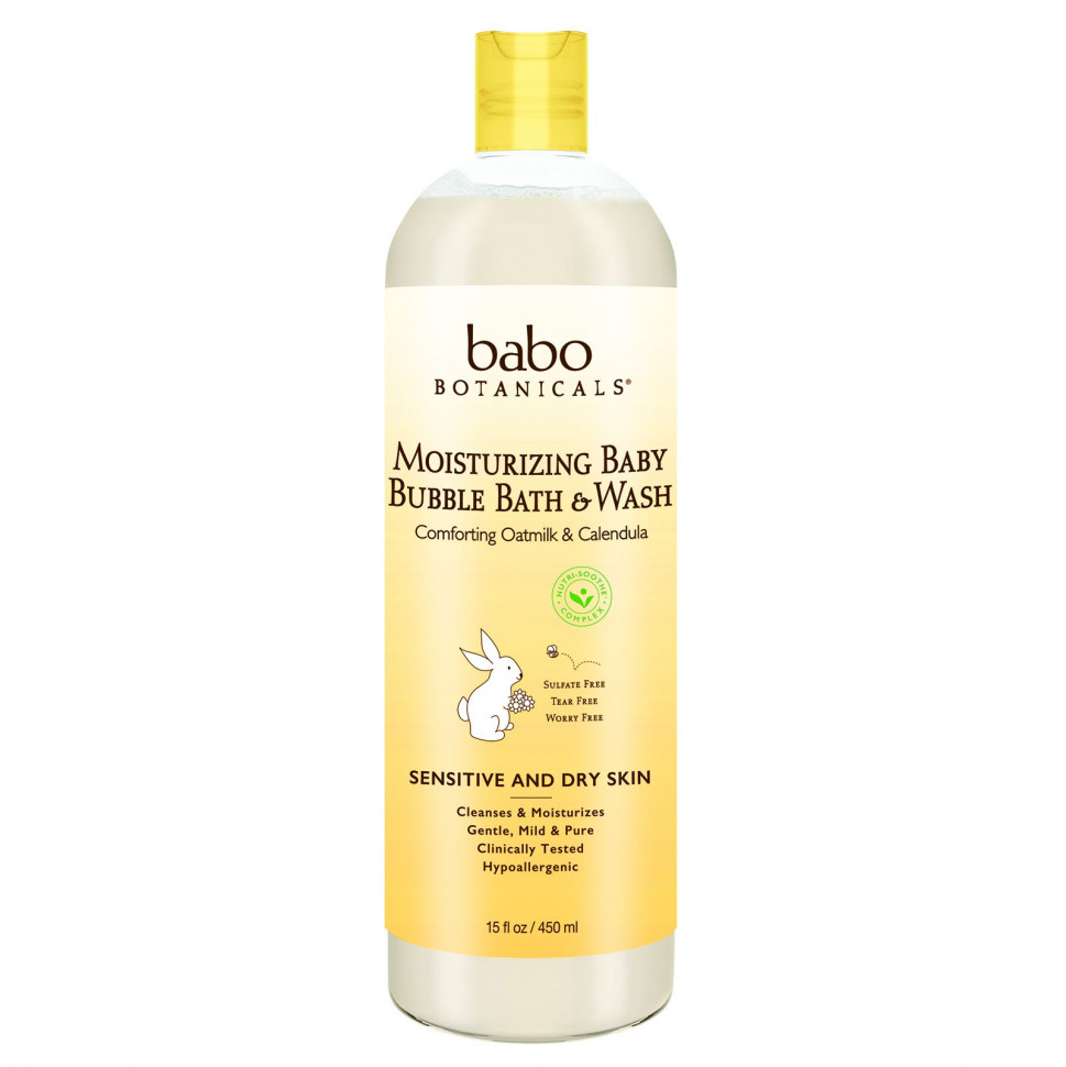   Babo Botanicals,       Baby Bubble Bath & Wash,    , 15 . . (450 )    -     -,    