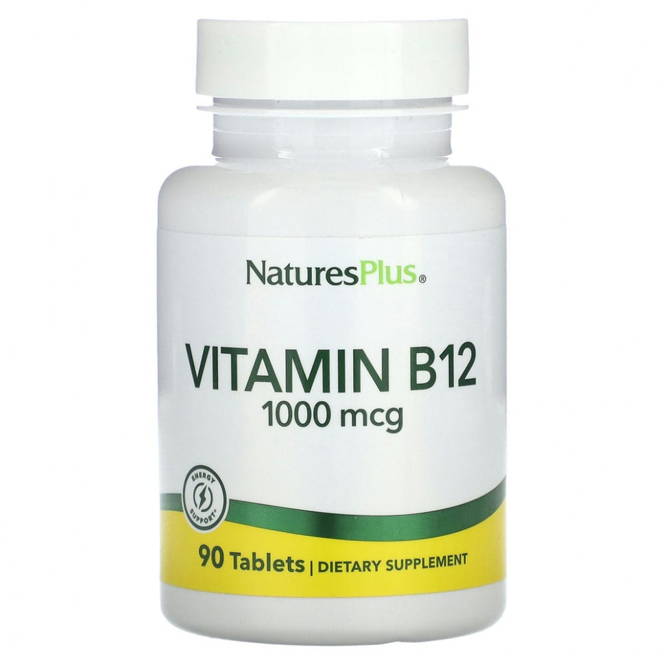   NaturesPlus,  B12, 1000 , 90     -     -,    