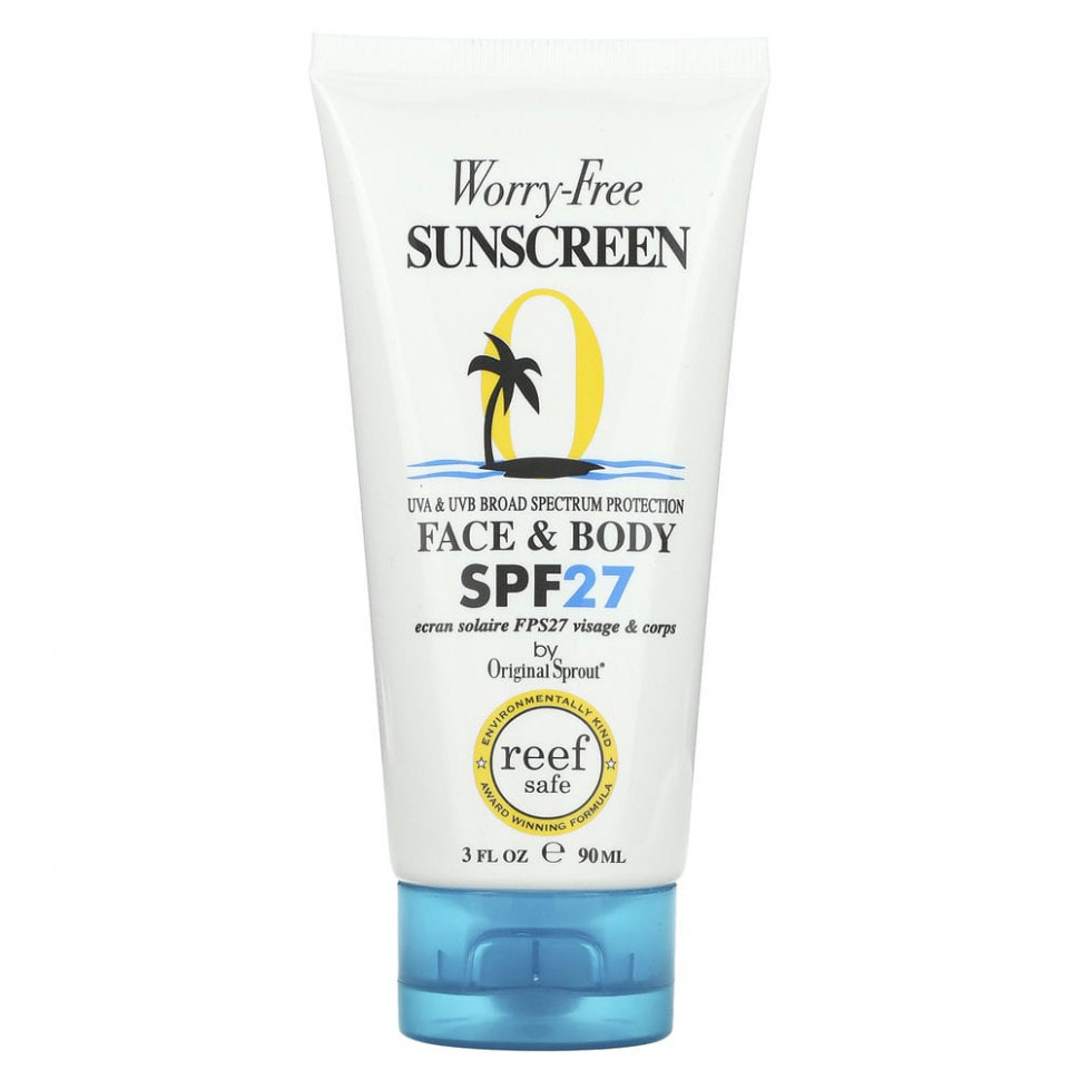   Original Sprout Inc, Worry-Free,      , SPF 27, 90  (3 . )    -     -,    