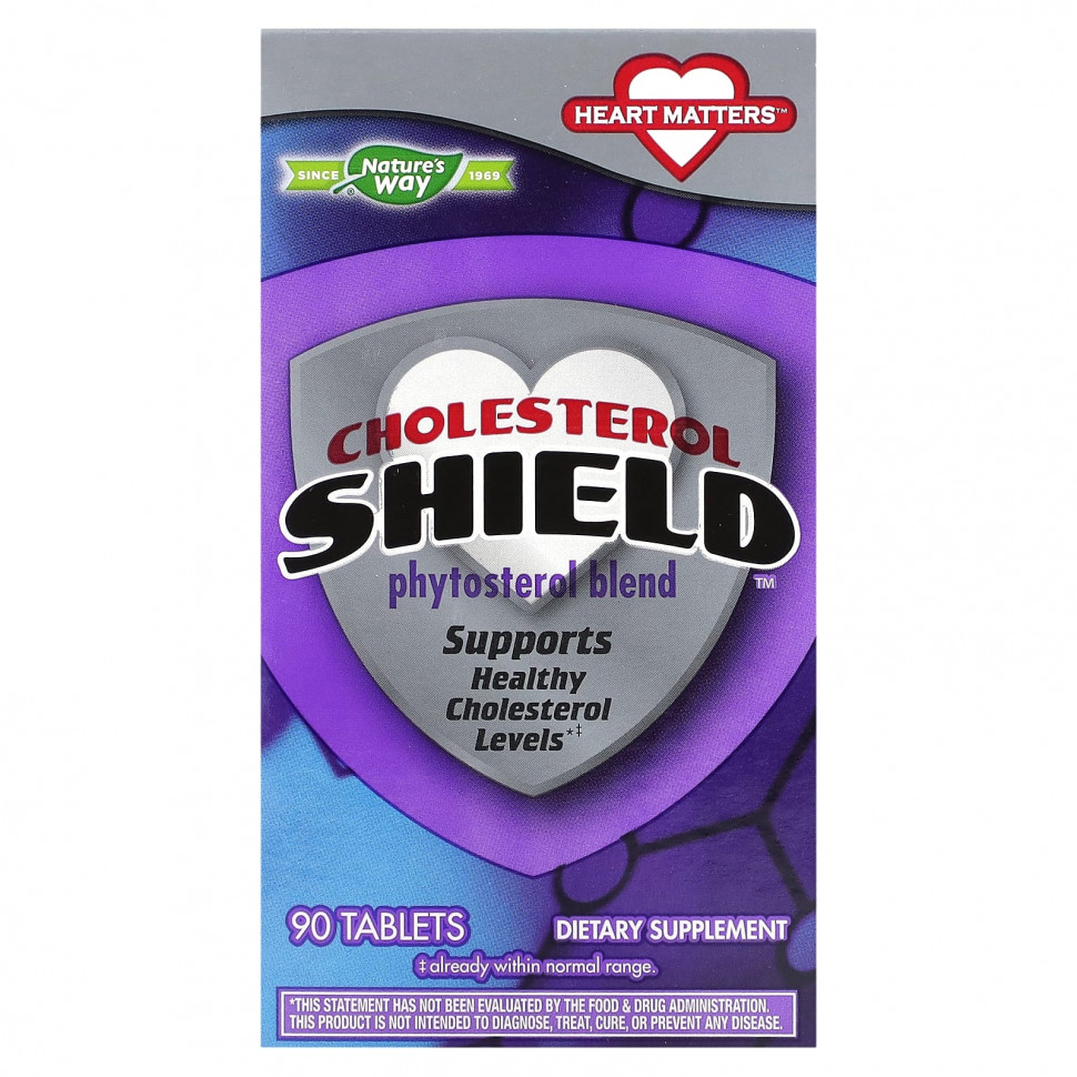   Nature's Way, Cholesterol Shield, 90     -     -,    