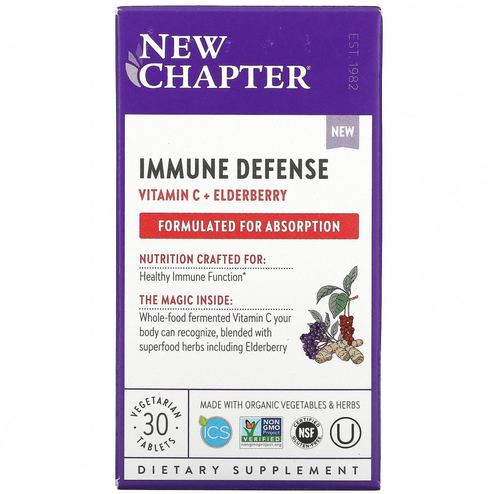   New Chapter, Immune Defense,  C  , 30      -     -,    