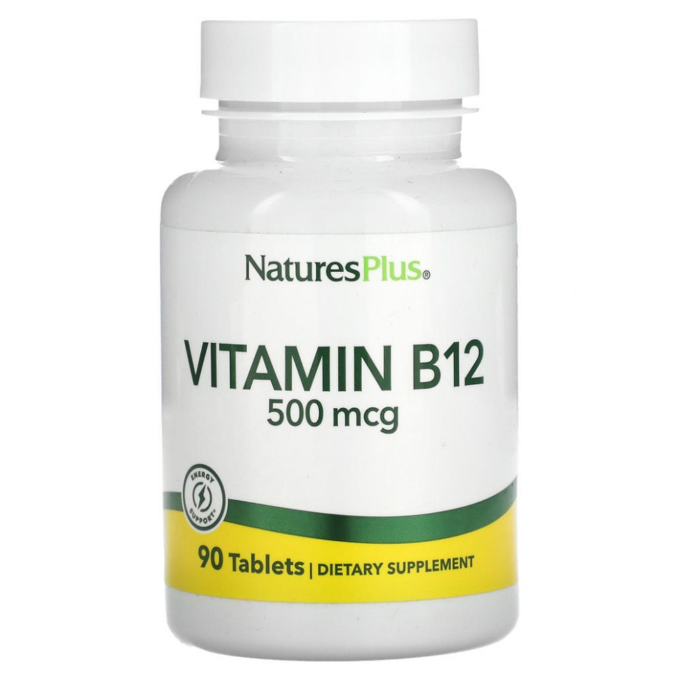   NaturesPlus,  B12, 500 , 90     -     -,    