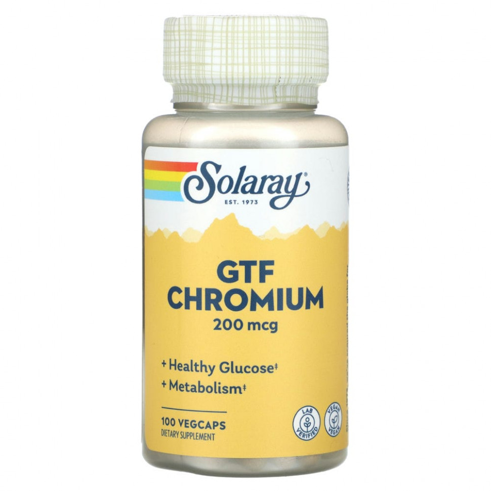   Solaray, GFT Chromium, 200 , 100        -     -,    