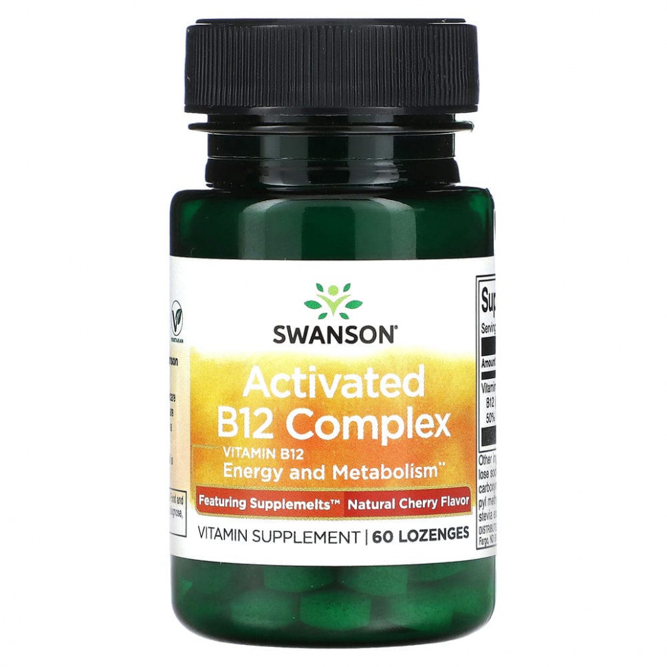   Swanson, Activated B12 Complex,  , 60     -     -,    