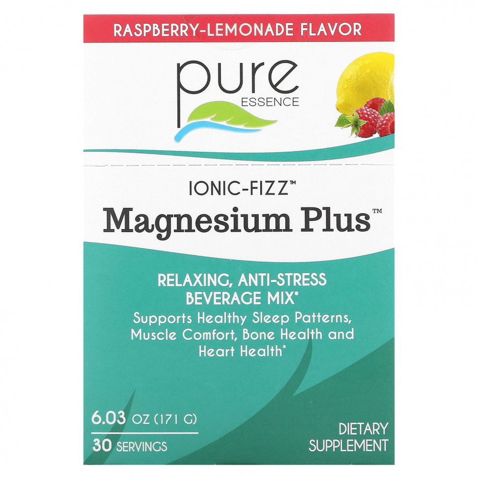   Pure Essence, Ionic-Fizz, Magnesium Plus,  , 30   0,2  (5,7 )     -     -,    