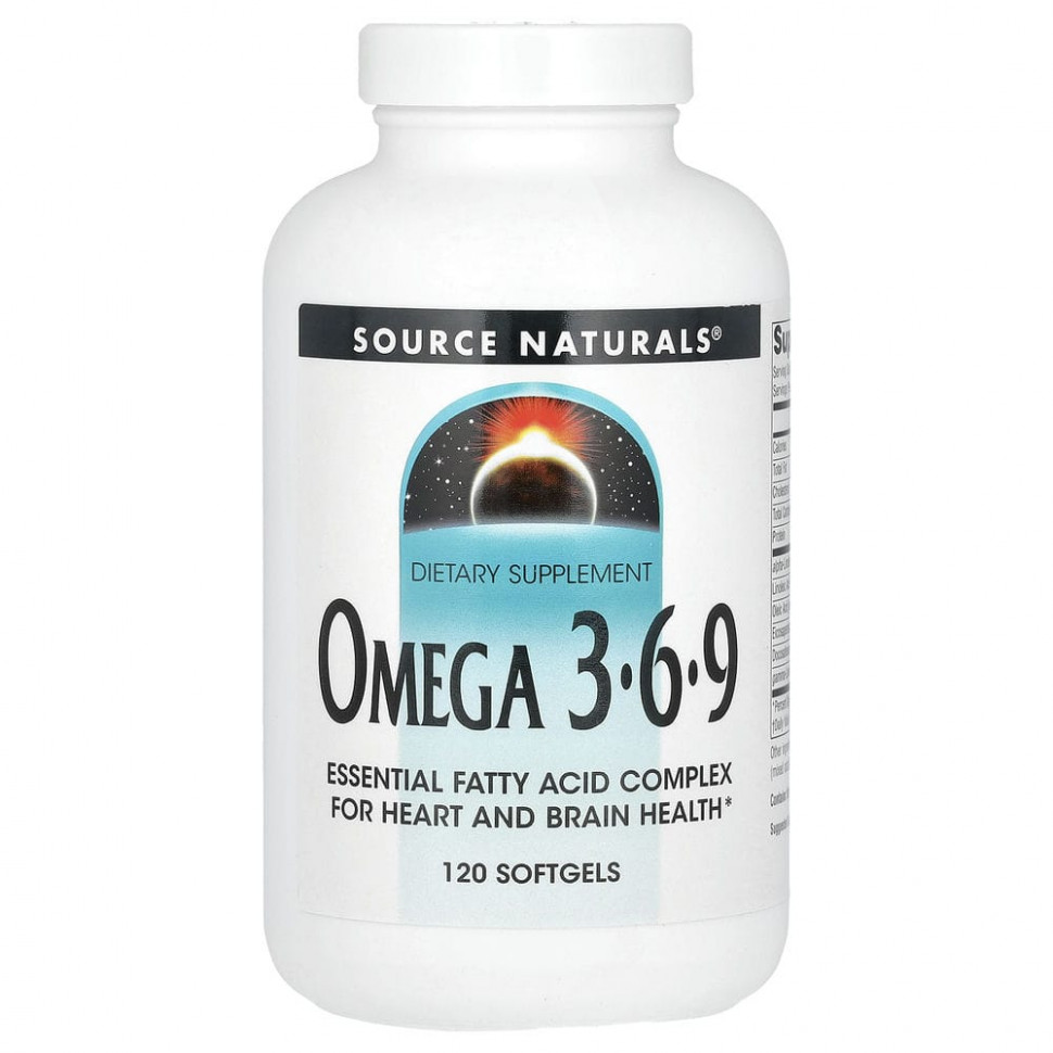   Source Naturals, Omega-3, 6, 9, 120     -     -,    