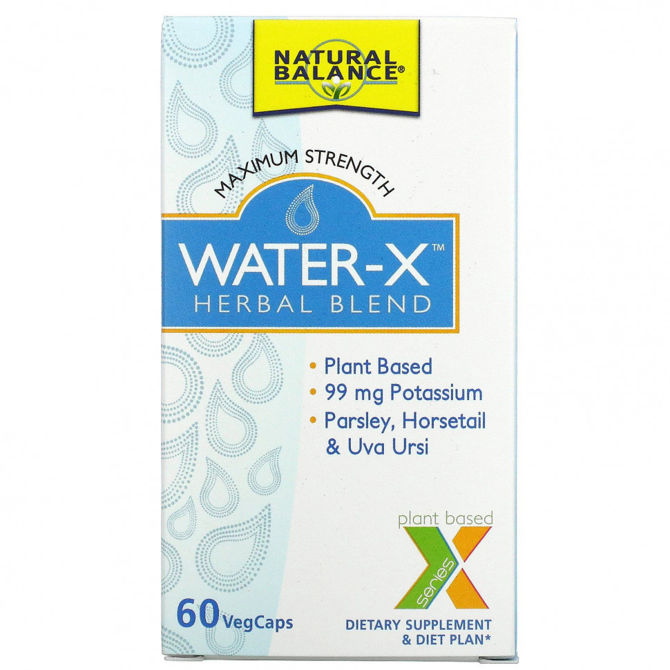   Natural Balance, Water-X,  ,  , 60      -     -,    