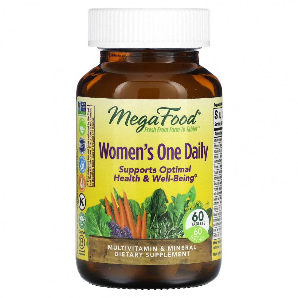   MegaFood, Women's One Daily, 60     -     -,    