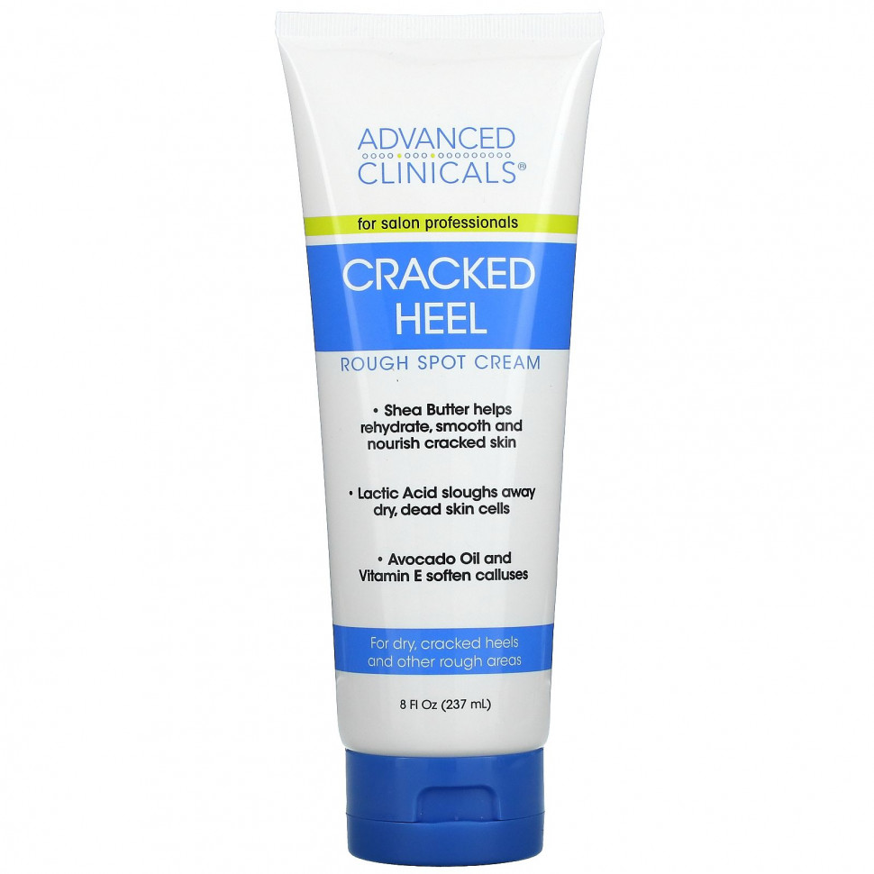   Advanced Clinicals, Cracked Heel, Rough Sport Cream, 8 fl oz (237 ml)    -     -,    