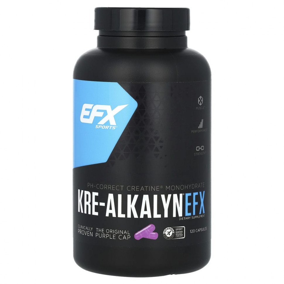   EFX Sports, Kre-Alkalyn EFX, , 120     -     -,    