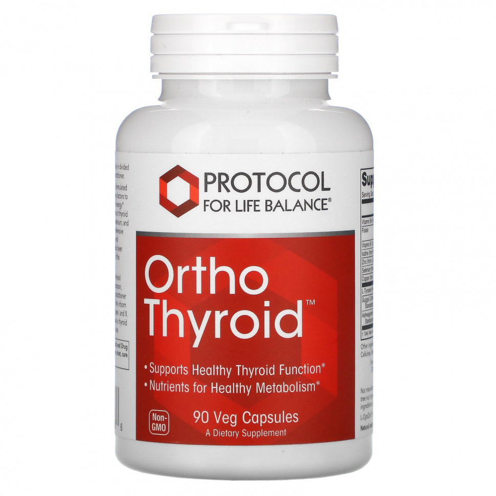   Protocol for Life Balance, Ortho Thyroid, 90      -     -,    