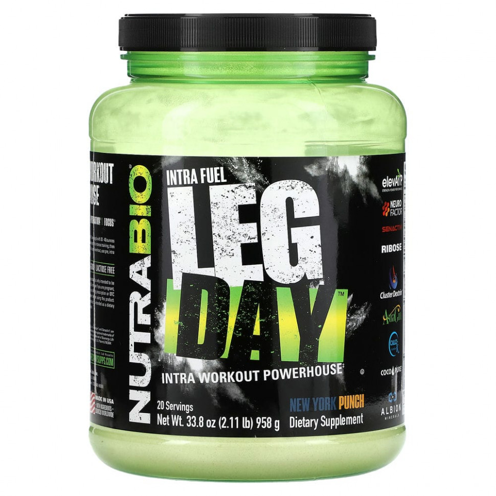   Nutrabio Labs, Intra Fuel, Leg Day, New York Punch, 958  (2,11 )    -     -,    