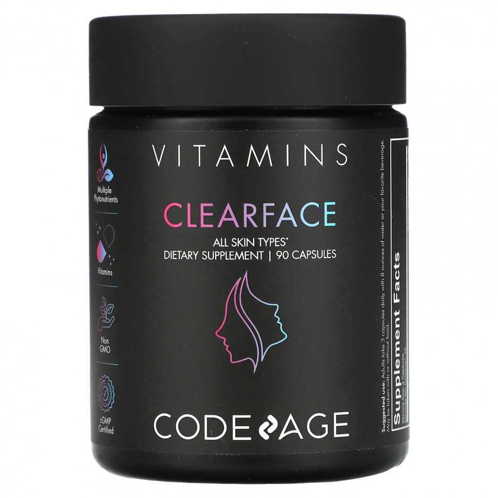   Codeage, Vitamins, Clearface`` 90     -     -,    