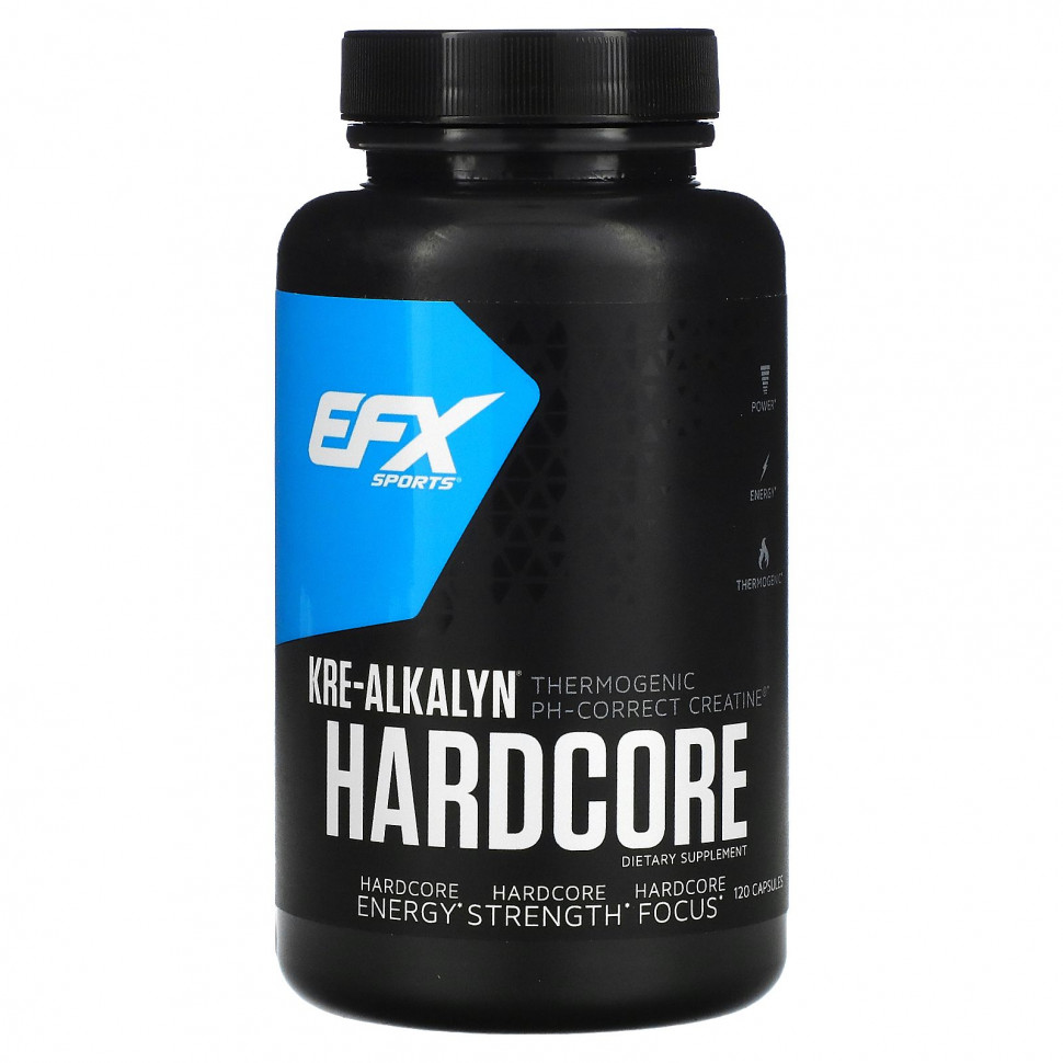   EFX Sports, Kre-Alkalyn Hardcore, 120     -     -,    