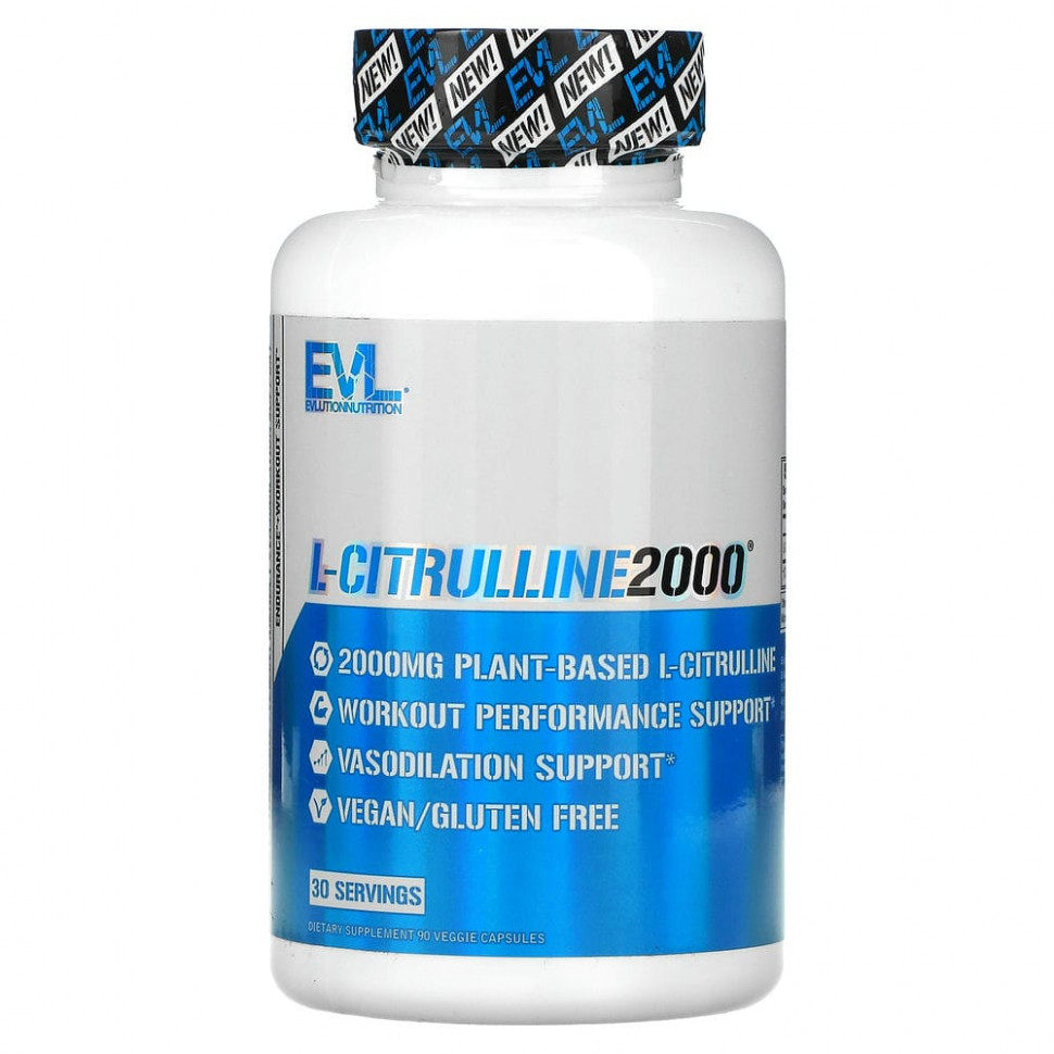   EVLution Nutrition, L-Citrulline2000, 667 , 90      -     -,    