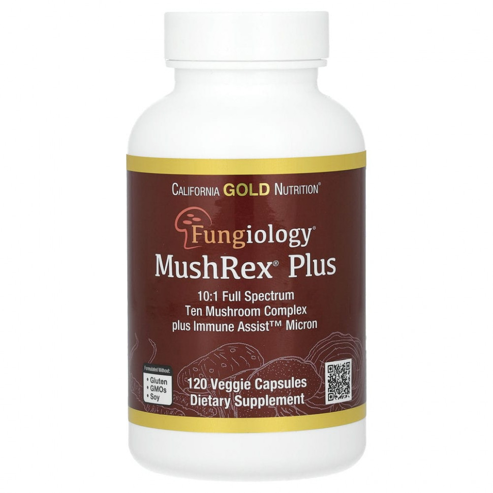   California Gold Nutrition, Fungiology, MushRex Plus, Immune Assist Micron,    ,   , 120      -     -,    