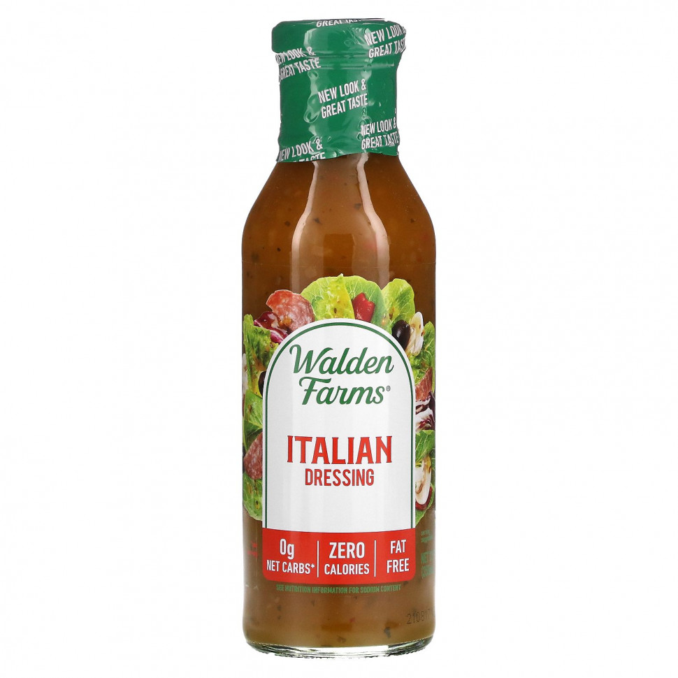   Walden Farms, Calorie Free, Italian Dressing, 12 fl oz (355 ml)    -     -,    