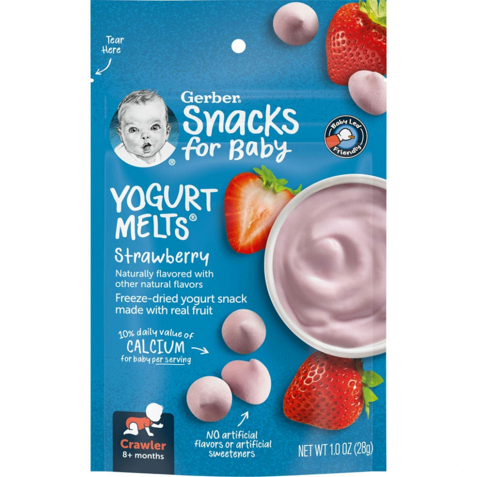   Gerber, Yogurt Melts,    8 ,  , 28  (1.0 )    -     -,    