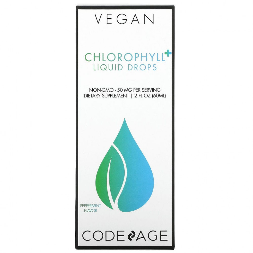   Codeage, Vegan Chlorophyll + Liquid Drops,  , 50 , 60  (2 . )    -     -,    