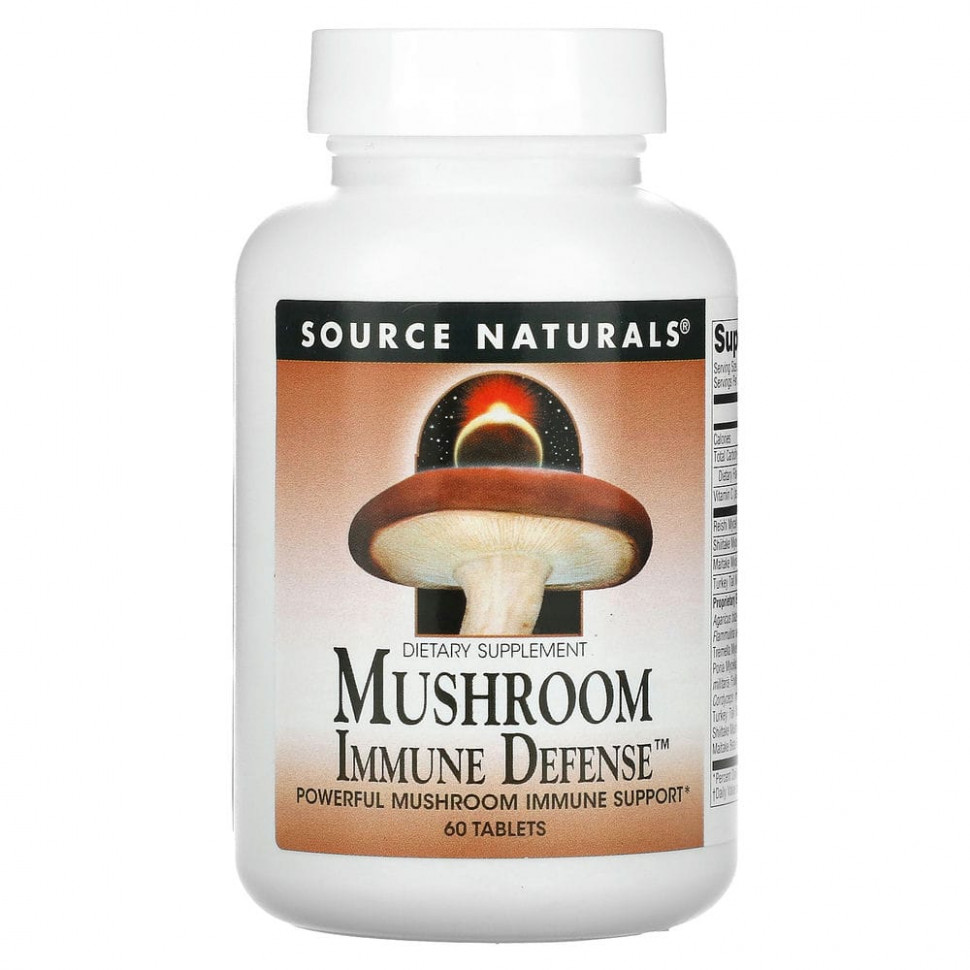   Source Naturals, Mushroom Immune Defense,   16 , 60     -     -,    