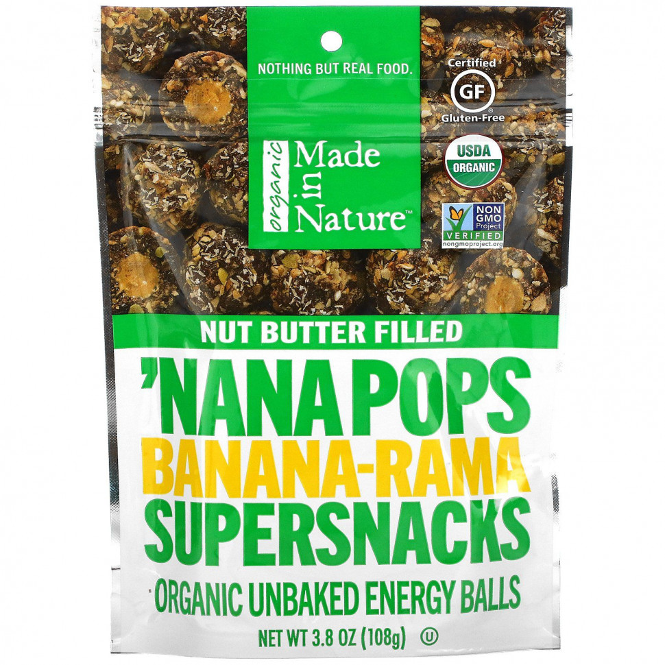   Made in Nature, Organic 'Nana Pops,     ,   , 108  (3,8 )    -     -,    