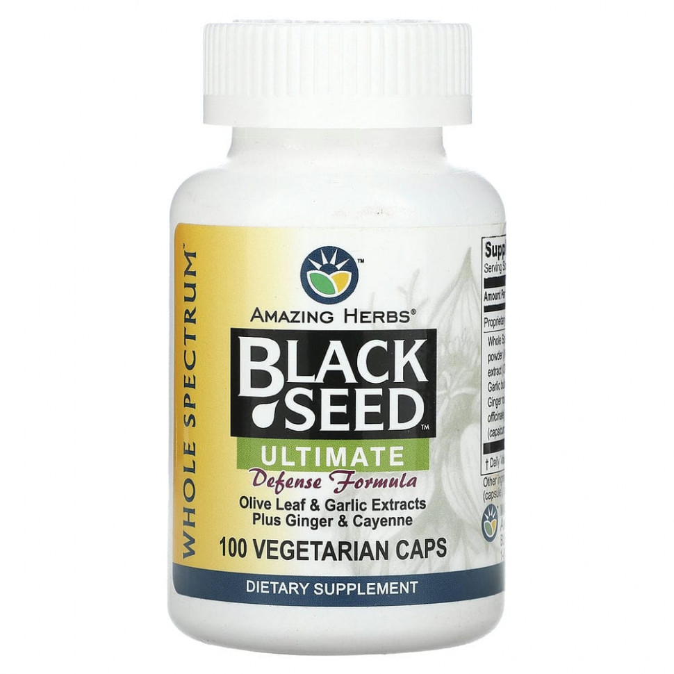   Amazing Herbs, Black Seed, Ultimate Defense Formula, 100      -     -,    