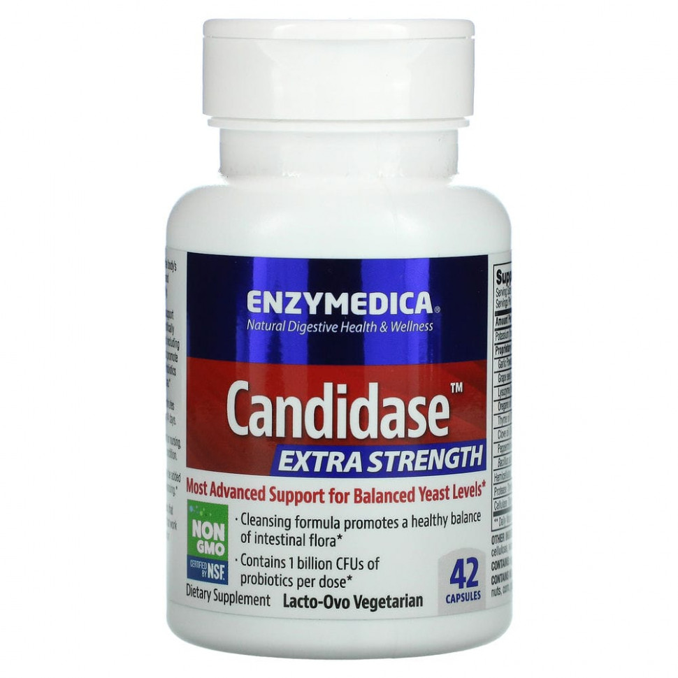   Enzymedica, Candidase, Extra Strength, 42     -     -,    