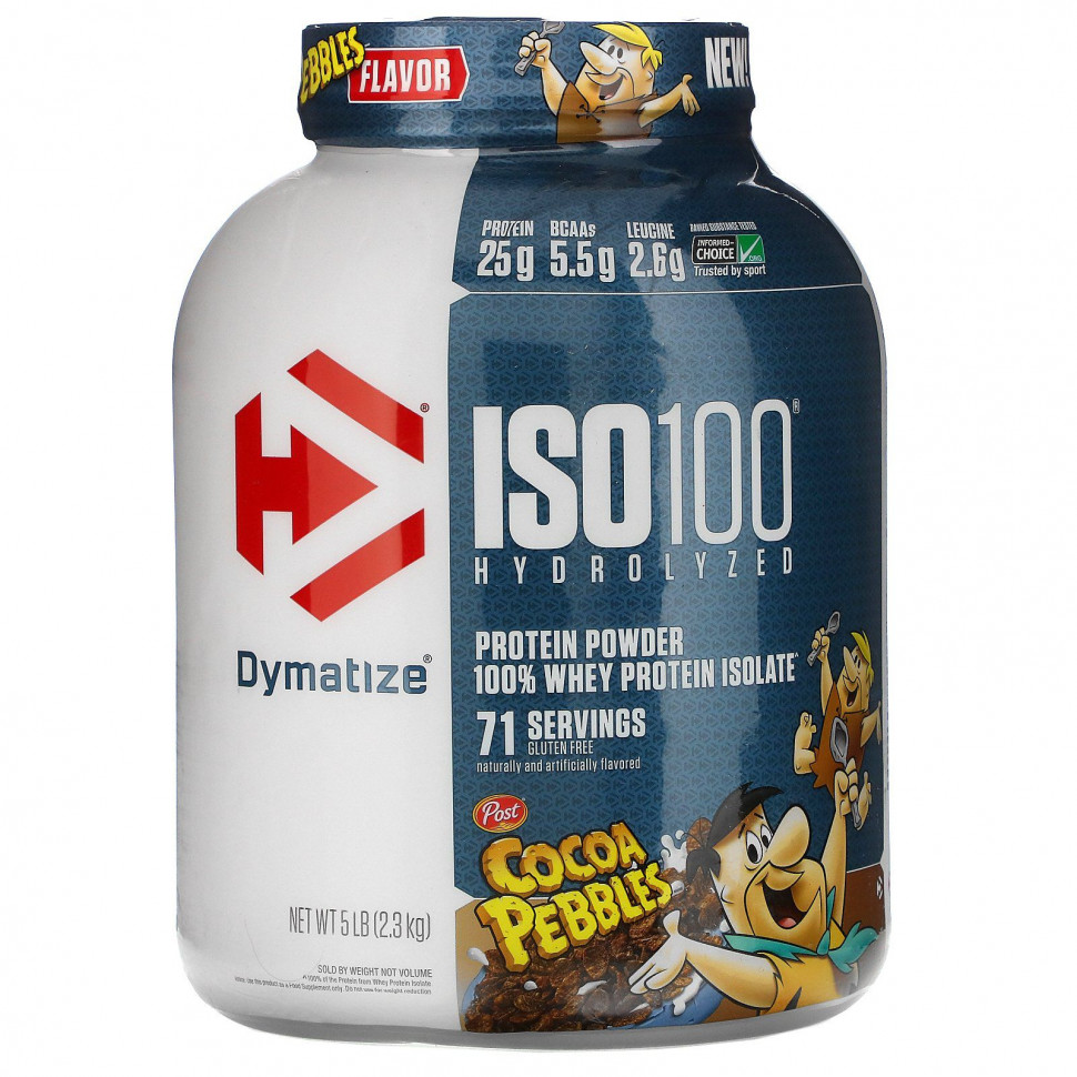   Dymatize Nutrition, ISO100,  100%   ,  , 2,3  (5 )    -     -,    