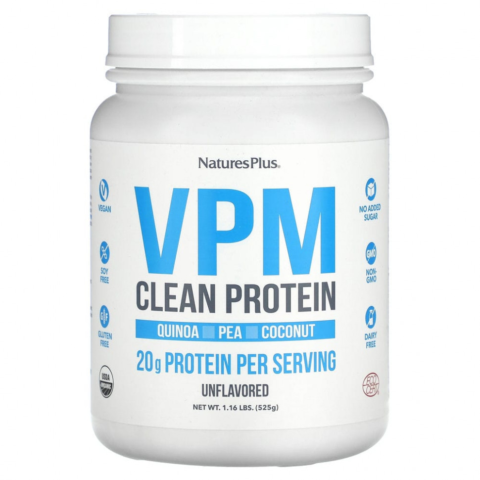   NaturesPlus, VPM Clean Protein,  , 525  (1,16 )    -     -,    