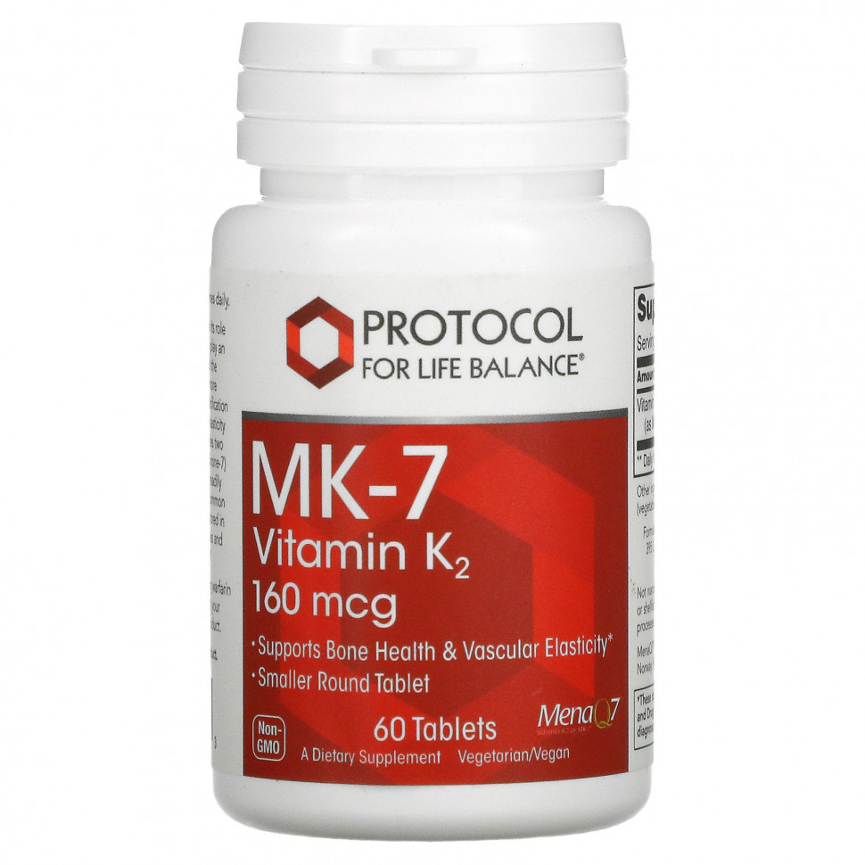   Protocol for Life Balance, MK-7  K2, 160 , 60     -     -,    