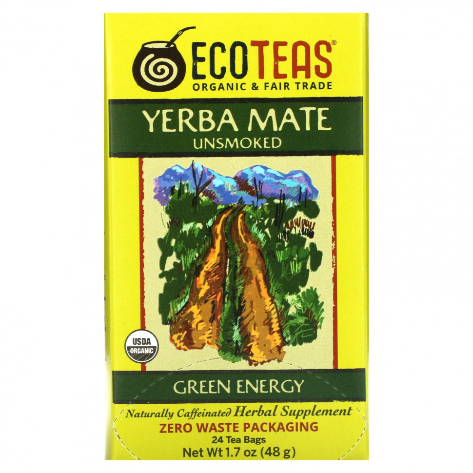   EcoTeas, Yerba Mate, ,  , 24  , 48  (1,7 )    -     -,    