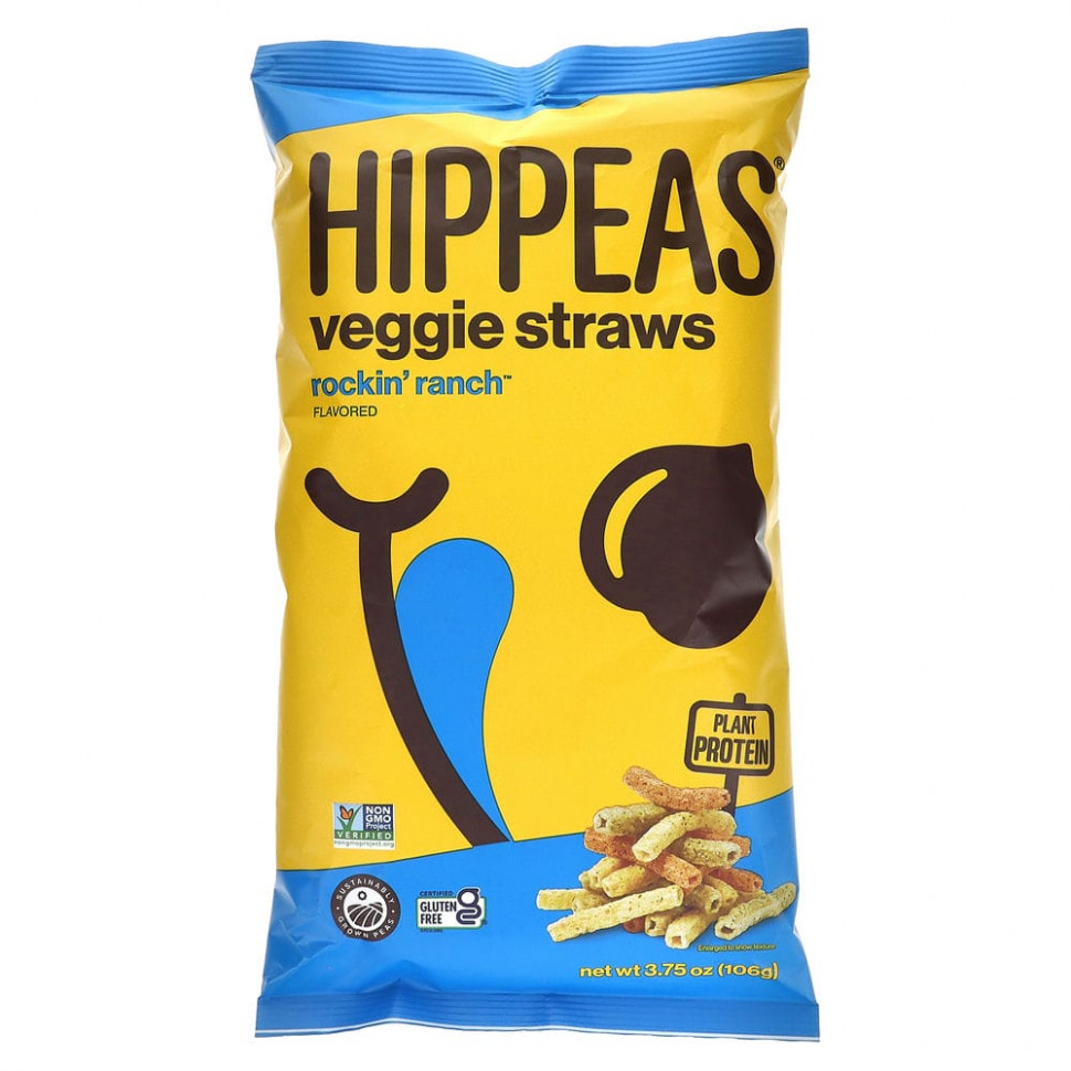   Hippeas, Veggie Straws, Rockin 'Ranch, 106  (3,75 )    -     -,    