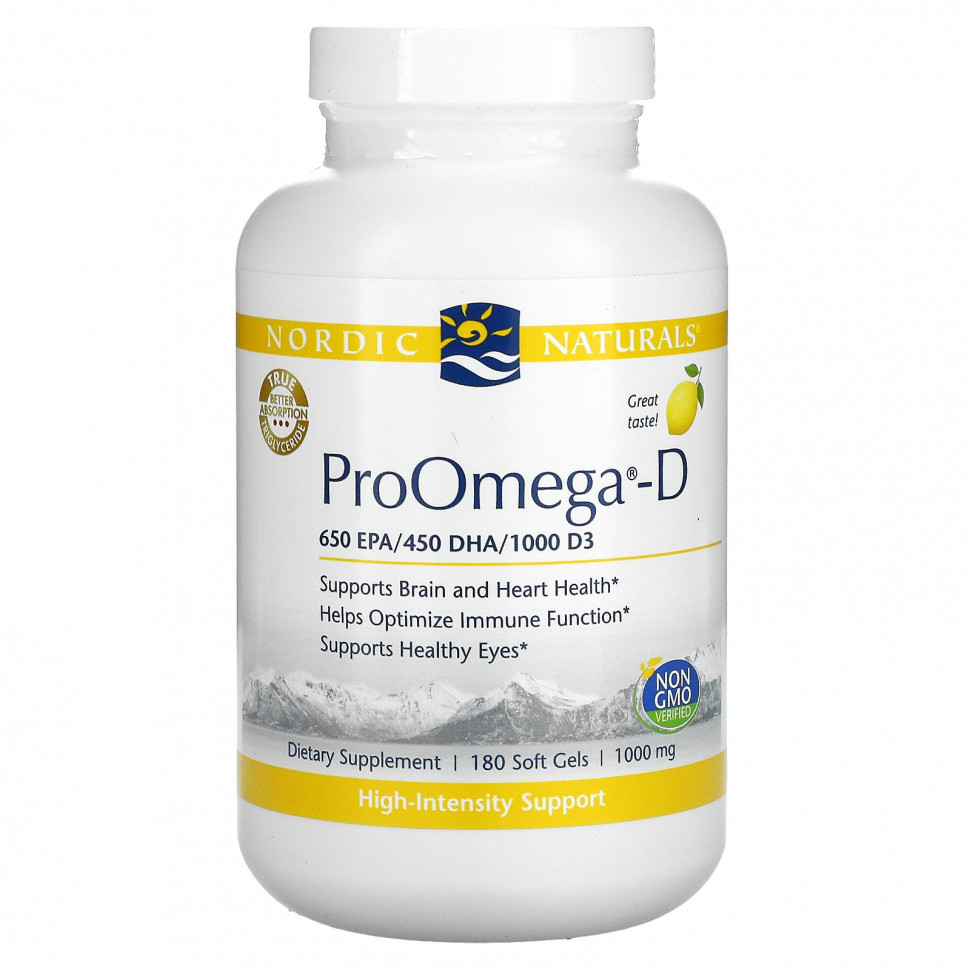   Nordic Naturals, ProOmega-D,   , 1000 , 180      -     -,    