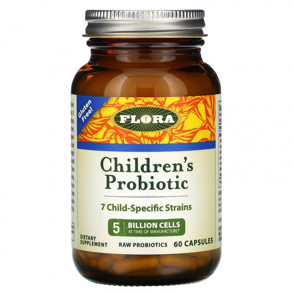   Flora, Children's Probiotic, 60     -     -,    