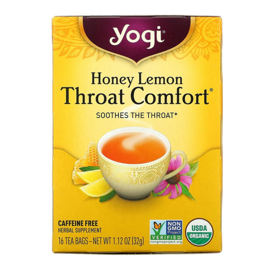   Yogi Tea, , Throat Comfort,     ,  , 16  , 1.12  (32 )    -     -,    